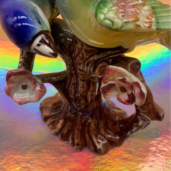 6" THAMES JAPAN colorful HAND PAINTED BIRDS FIGURINE - Picture 4 of 11